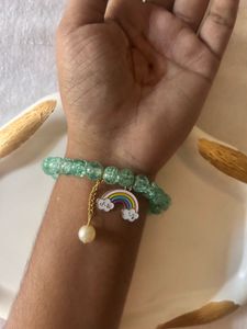 Green Beaded Bracelet