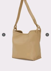 Twenty Dresses Beige Textured Oversized Tote Bag