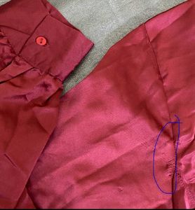Rust Satin Top (Last Pic Flaws)