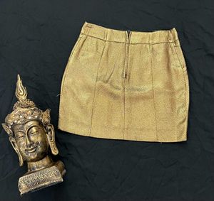 Gold Mini Skirt