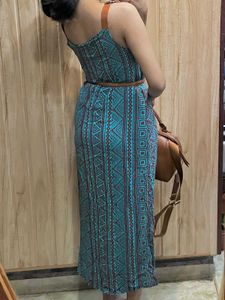 Printed Blue Dress!