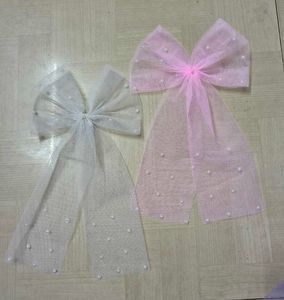 6 Combo Cute Pearl Bow Hair Clips 🤍💜🖤🩷🩵💗