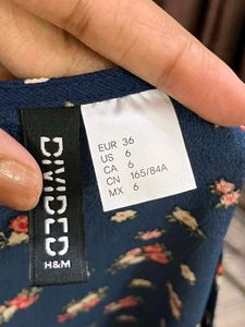 H&amp;M Floral Wrap Top