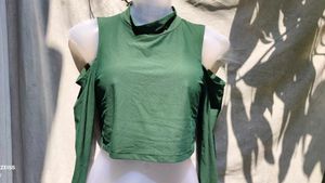 I SEXY DARK GREEN TOP