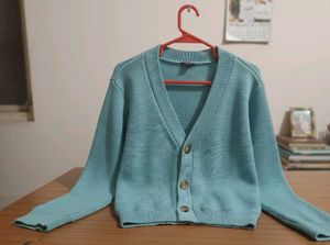 Light Blue Knit Cardigan
