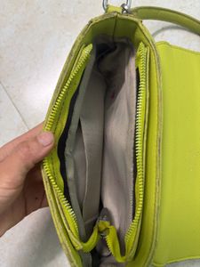 Lime Green shoulde bag ( comes with sling)