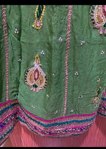 Heavy Green Lehenga With Bangani Dupatta