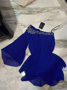 Chic Blue Party Dress
