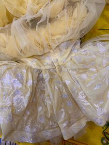 Adorable Yellow Ruffled Dress