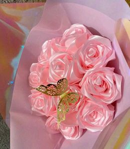 Viral Handmade Ribbon Rose&#39;s Bouquet 💐🫶🏻💗