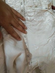 White Embroidered Kurta Set