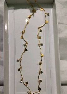 Gold Tone Heart Necklace