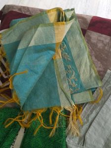 7 Dupatta Combo Bnarsi Dupatt Organza Silk