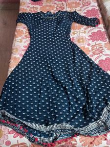 Elegant Blue Printed Kurta