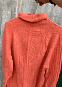 Coral vintage Turtleneck Sweater