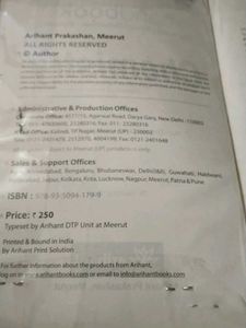 Arihant Chemistry handbook
