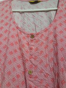 Pink Printed Kurta