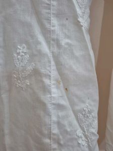 White Embroidered Tunic Dress