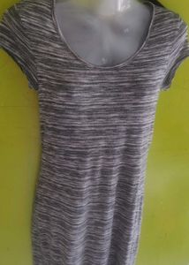 LONG RIBBED DRESS
