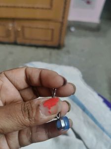 Blue Pendant With Chain Free