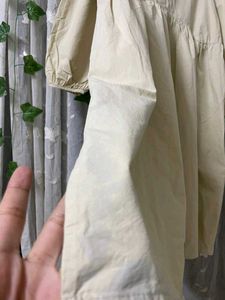 Beige Long Sleeve Dress