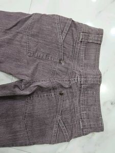 Super Low Waist Flared Purple Denim Jean