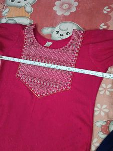 Pink Embroidered Salwar Kameez Suit