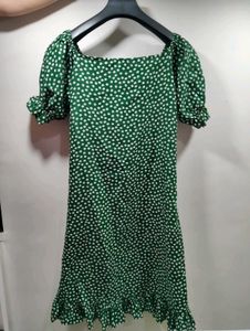 Green Polka Dot Dress