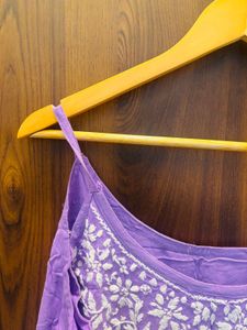 Elegant Purple Kurta