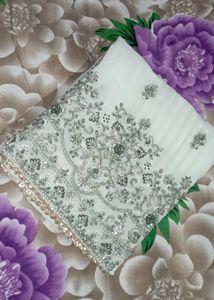 Pista Colour Embalished Fabric