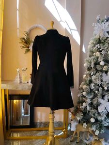 Chic Black Swing Premium Coat