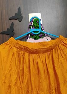 Tiered Yellow Skirt