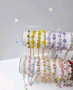 Beaded Flower Bracelet🌼