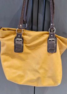 Mustard Yellow Full Size Tote Handbag