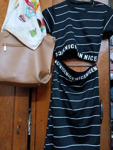 Skirt Nd Crop Top