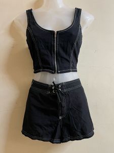 FOREVER 21 Branded Black Corset🖤