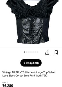 Leather Corset Top