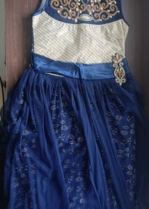 Elegant Blue Women&#39;s Ethnic Dress