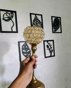 Crystal Ball Candle Stand