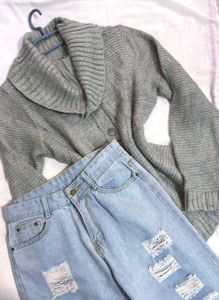 🎁Buy2 Get2 Free Cozy Grey Knit Sweater E