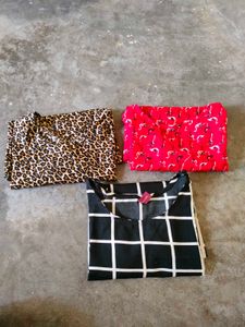 Women&#39;s Printed Summer Tops Combo Of 3