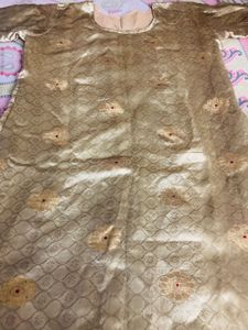 Elegant Gold Ethnic Kurta