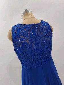 Elegant Blue Ethnic Gown