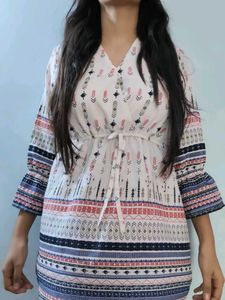 Boho Print Mini Dress