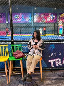 Trendy Beige Trousers and