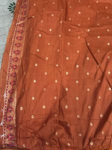 Elegant Orange Saree