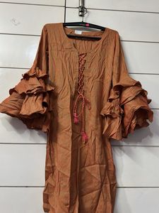Ruffled Sleeves Dress