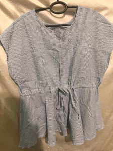 Striped Tie-Waist Top
