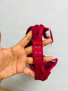 Red Lace Bra