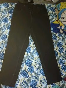 Black Raw Hem Jeans